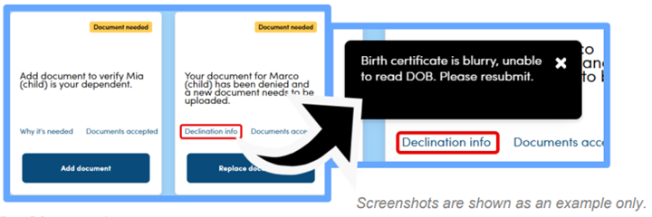 Document Center Help Text - Resubmit
