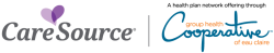 Logo for CareSource offered in partnership with GHC of Eau Claire