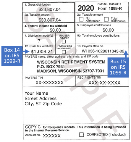 Etf 1099 R Form Box Number Correction Etf