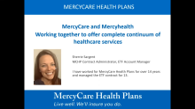 MercyCare presentation cover slide.