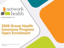 Network Health presentation cover slide.