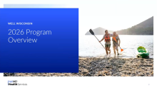 WebMD Well Wisconsin program presentation title slide.