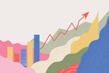 abstract image of stock market growth