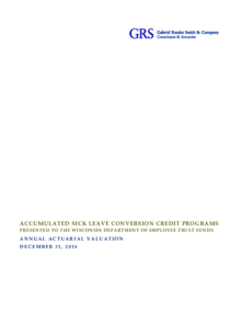 Accumulated Sick Leave Conversion Credit Programs 2016