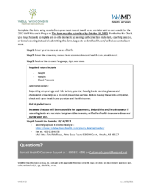 2022 Well WI Health Care Provider Form