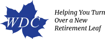 WDC logo with tagline, "Helping You Turn Over a New Retirement Leaf"