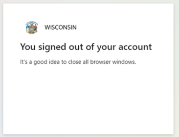 Signed out of account screen